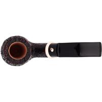 Claudio Cavicchi Black Sandblasted Bent Billiard with Ivorite