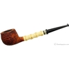 Il Duca Barone Sandblasted Strawberry Wood Pot with Bamboo and Horn (B2)