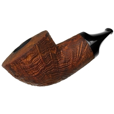 Il Duca Sandblasted Strawberry Wood Reverse Calabash Dublin (B)
