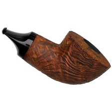 Il Duca Sandblasted Strawberry Wood Reverse Calabash Dublin (B)