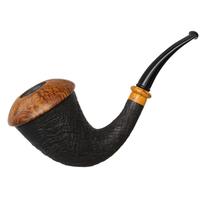 Il Duca Partially Sandblasted Calabash with Masur Birch (D)