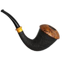 Il Duca Partially Sandblasted Calabash with Masur Birch (D)
