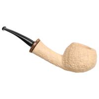 Il Duca Sandblasted Natural Bent Apple with Red Palm (B)