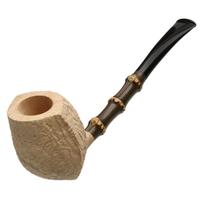 Il Duca Sandblasted Natural Bent Egg with Bamboo (B)
