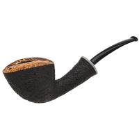 Il Duca Partially Sandblasted Bent Dublin with Giraffe Bone (B)