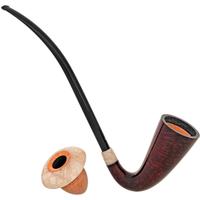 Michael Parks ‘Pygmalion and Galatea’ Smooth Calabash with Alabaster (with Stand) (Five Leaf)