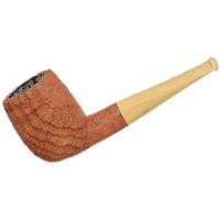 Askwith Sandblasted Nosewarmer Billiard with Boxwood Stem