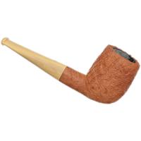 Askwith Sandblasted Nosewarmer Billiard with Boxwood Stem