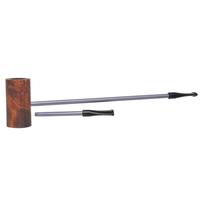 Nørding Compass Brown Grain Smooth Matte MacArthur (with Extra Stem)