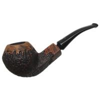 Nørding Erik The Red Brown Matte Partially Rusticated Bent Bulldog