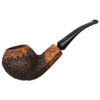 Nørding Erik The Red Brown Matte Partially Rusticated Bent Bulldog