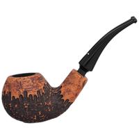 Nørding Erik The Red Brown Matte Partially Rusticated Bent Apple