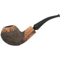 Nørding Erik The Red Brown Matte Partially Rusticated Bent Bulldog