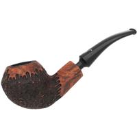 Nørding Erik The Red Brown Matte Partially Rusticated Bent Bulldog