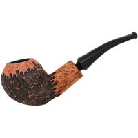Nørding Erik The Red Brown Matte Partially Rusticated Bent Bulldog