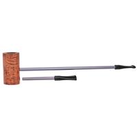 Nørding Compass Brown Grain Smooth MacArthur (with Extra Stem)