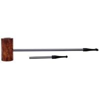 Nørding Compass Brown Grain Smooth MacArthur (with Extra Stem)