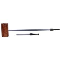 Nørding Compass Brown Grain Smooth MacArthur (with Extra Stem)