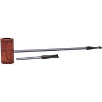 Nørding Compass Brown Grain Smooth Matte MacArthur (with Extra Stem)