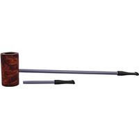 Nørding Compass Brown Grain Smooth Matte MacArthur (with Extra Stem)