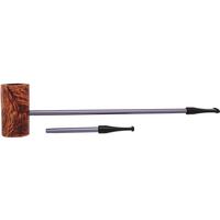 Nørding Compass Brown Grain Smooth Matte MacArthur (with Extra Stem)