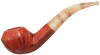 Chacom Smooth Bent Bulldog with Faux Horn