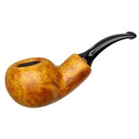 Chacom Orange Smooth Bent Apple Reverse Calabash