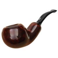 Chacom Brown Smooth Bent Apple Reverse Calabash