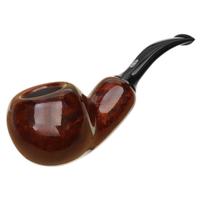 Chacom Brown Smooth Bent Apple Reverse Calabash