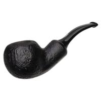Chacom Black Sandblasted Bent Apple Reverse Calabash