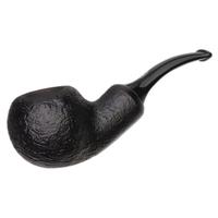 Chacom Black Sandblasted Bent Apple Reverse Calabash