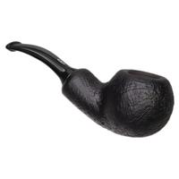 Chacom Black Sandblasted Bent Apple Reverse Calabash