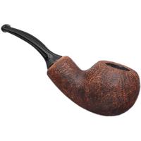 Chacom Brown Sandblasted Bent Apple Reverse Calabash