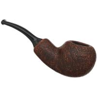 Chacom Brown Sandblasted Bent Apple Reverse Calabash