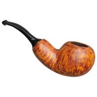 Chacom Orange Smooth Bent Apple Reverse Calabash