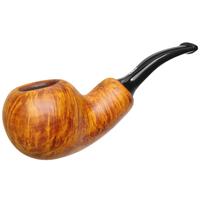Chacom Orange Smooth Bent Apple Reverse Calabash