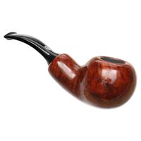 Chacom Brown Smooth Bent Apple Reverse Calabash
