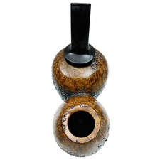 Scott Klein Partially Sandblasted Bent Apple Reverse Calabash