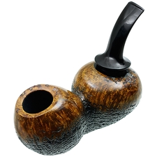 Scott Klein Partially Sandblasted Bent Apple Reverse Calabash