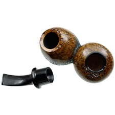 Scott Klein Partially Sandblasted Bent Apple Reverse Calabash