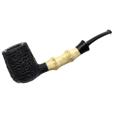 Scott Klein Sandblasted Bent Billiard with Bamboo