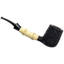 Scott Klein Sandblasted Bent Billiard with Bamboo