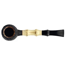 Scott Klein Sandblasted Bent Billiard with Bamboo