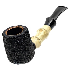 Scott Klein Sandblasted Bent Billiard with Bamboo