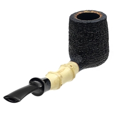 Scott Klein Sandblasted Bent Billiard with Bamboo