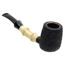 Scott Klein Sandblasted Bent Billiard with Bamboo