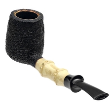Scott Klein Sandblasted Bent Billiard with Bamboo