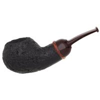 Pete Prevost Sandblasted Bent Apple with Amboyna Burl