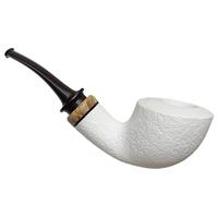 Gabriele Sandblasted Meerschaum Bent Dublin with Box Elder