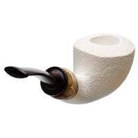 Gabriele Sandblasted Meerschaum Bent Dublin with Box Elder